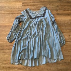 Long sleeve Crown and Ivy Baby Doll Trapeze Dress